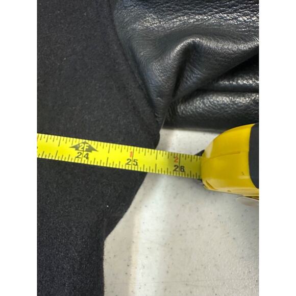 VTG RARE Salt Lake City Olympics 2002 Leather Wool Bomber Jacket Men L Chevrolet - Picture 6 of 8